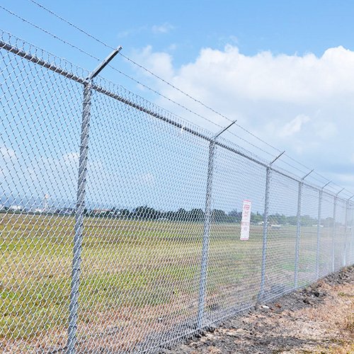 Chain Link Mesh Airport Fence - Airports Chain Link Fencing